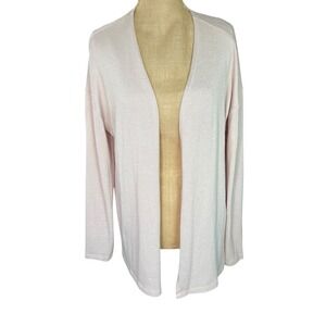 Vero Moda Women Pale Pink Open Front Cardigan Sweater Size M‎ Lightweight Knit